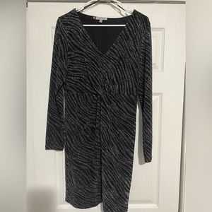 Beautiful black holiday sparkle party dress! Jennifer Lopez large.